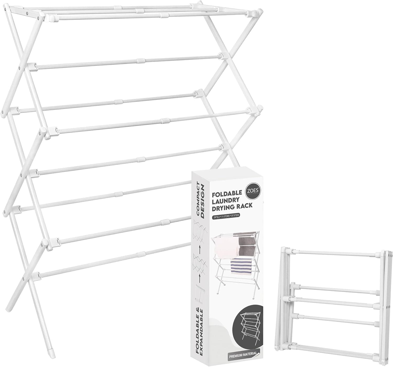 ZOES HOMEWARE Drying Rack, 37.5 x 29 x 12 in
