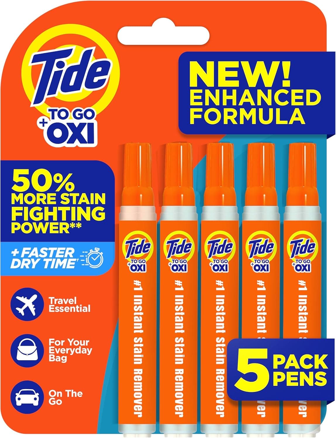 Tide To Go Instant Stain Remover Pen, 5 count