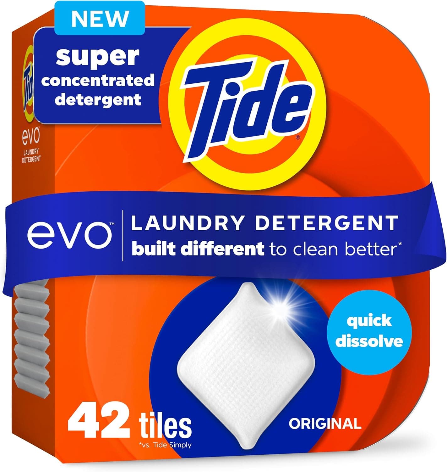 Tide evo Detergent, Original Scent, 42 count